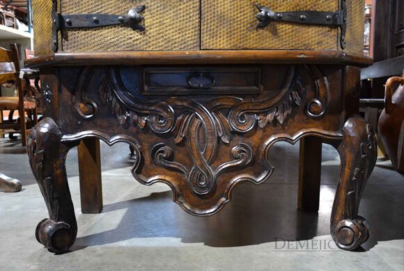 spanish carved armoire