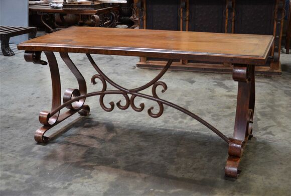 rustic computer desk