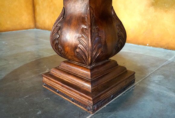 Mesa Hoja Carved Table, Carved Dining Table
