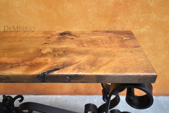 Iron Base Console Table, Spanish Console Table