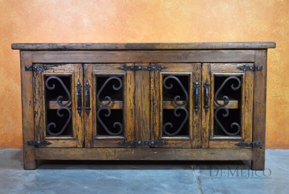 old wood tv stand