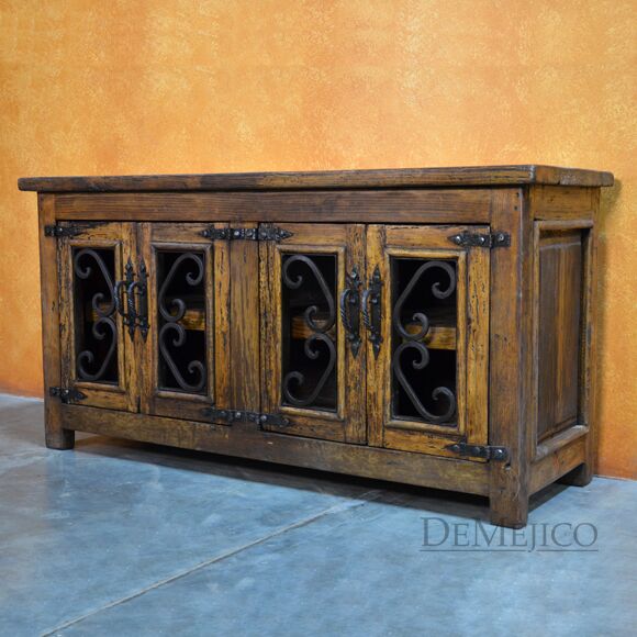 old wood tv stand