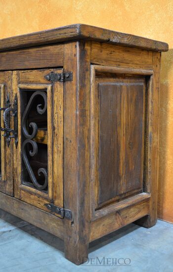 old wood tv stand