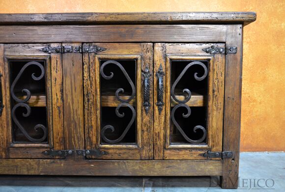 old wood tv stand