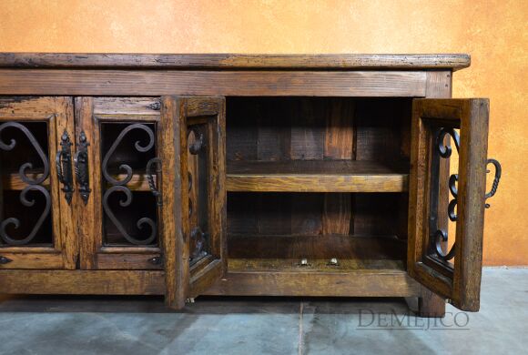 old wood tv stand