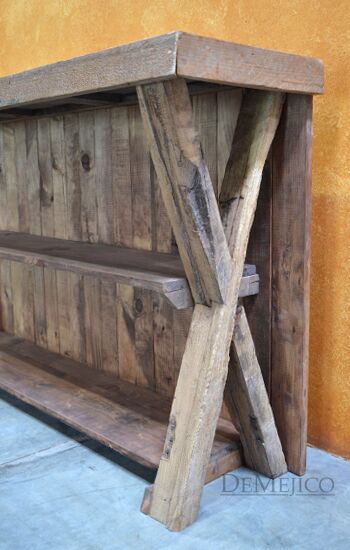 Consola de Campo, Reclaimed Door Console Table, Farmhouse Console, Farmhouse Style, Rustic Console