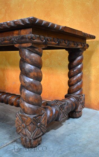 Mesa Chapital, Spanish Revival Table, Spanish Dining Table