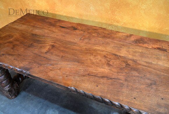 Mesa Chapital, Spanish Revival Table, Spanish Dining Table