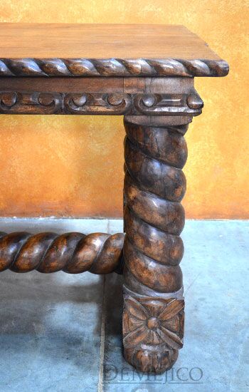 Mesa Chapital, Spanish Revival Table, Spanish Dining Table