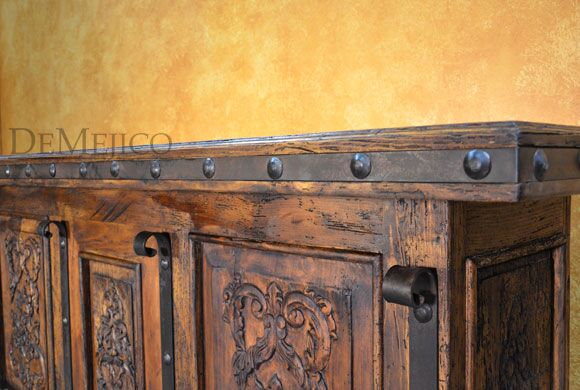 Spanish carved bar