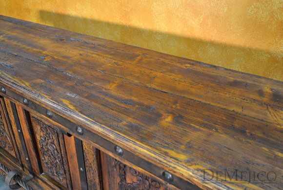 Spanish carved bar