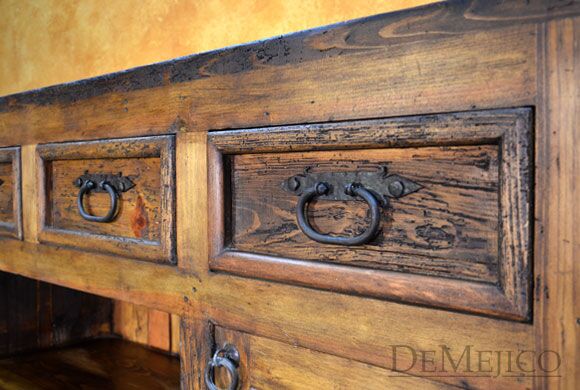 Spanish carved bar