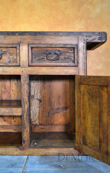 Spanish carved bar