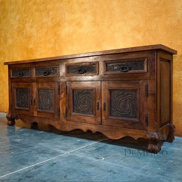 Mesquite Spanish Buffet, Spanish Carved Buffet