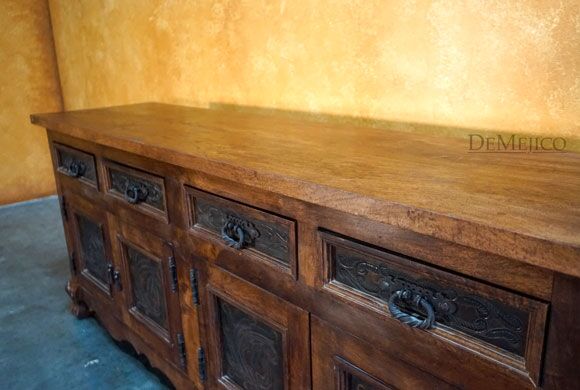 Mesquite Spanish Buffet, Spanish Carved Buffet