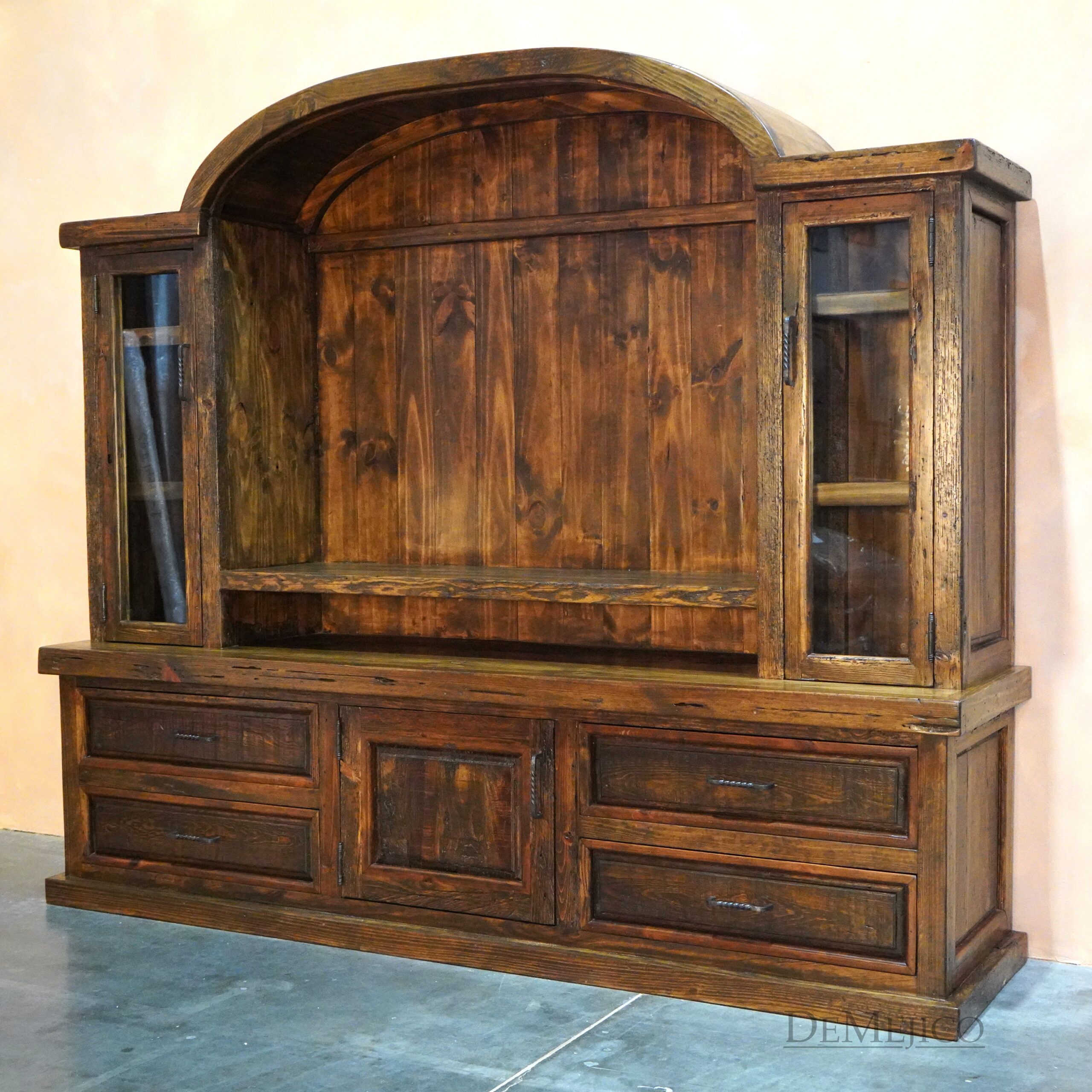 Pueblo Rustic Entertainment Center, Spanish Entertainment Center