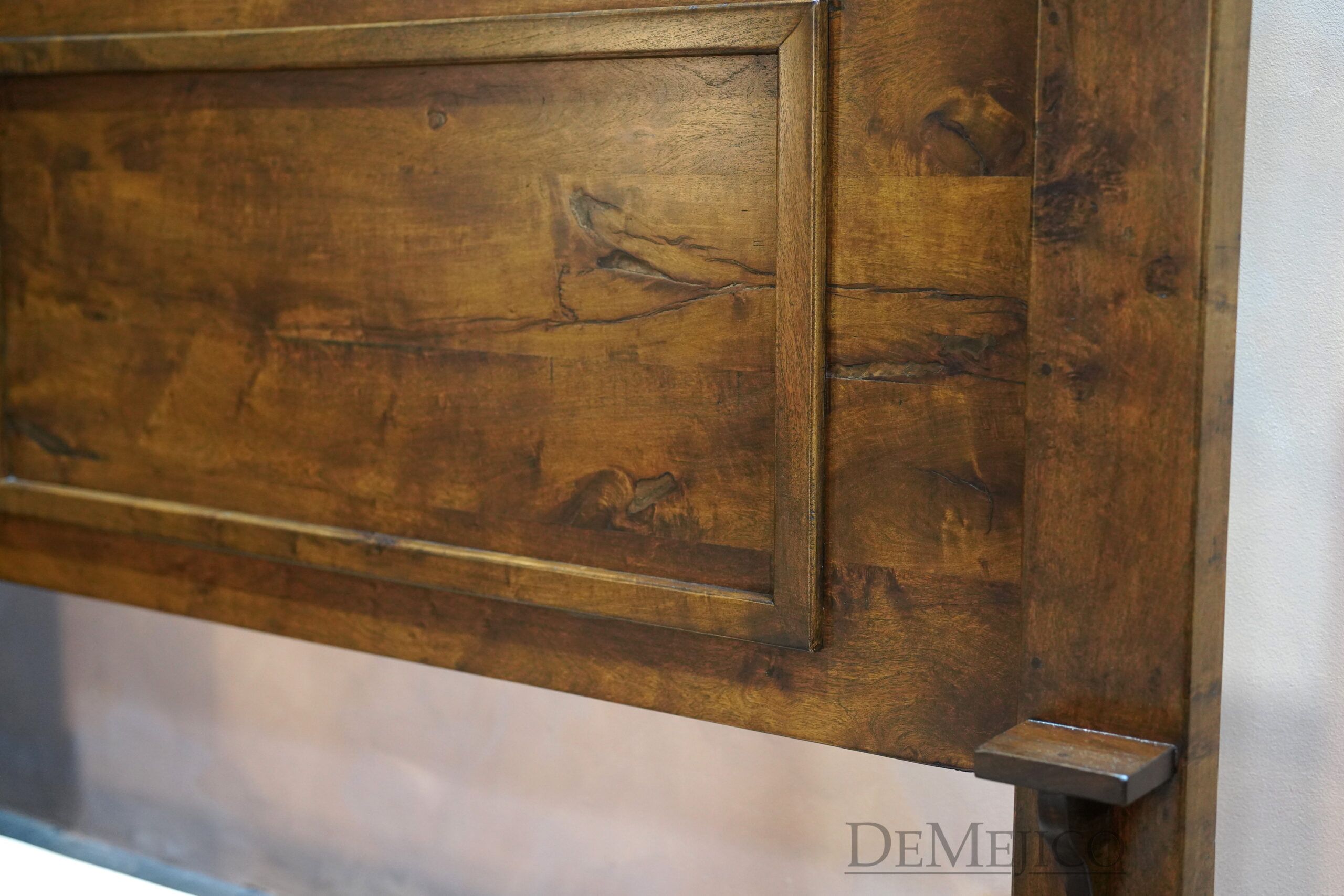 Miguel Double Bed, Large Spanish Bed, Panel Bed - Demejico
