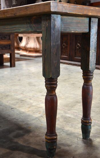vintage patina console table