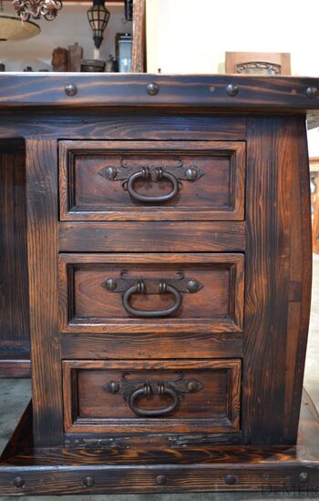 rounded desk