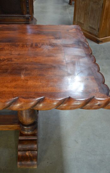 spanish rope carved table