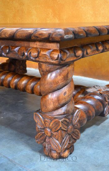 spanish carved coffee table