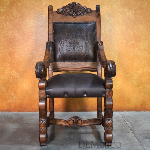 spanish carved chair