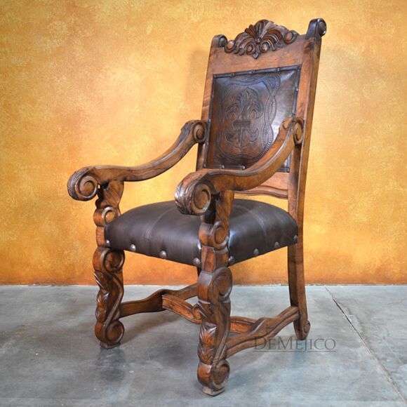 spanish carved chair
