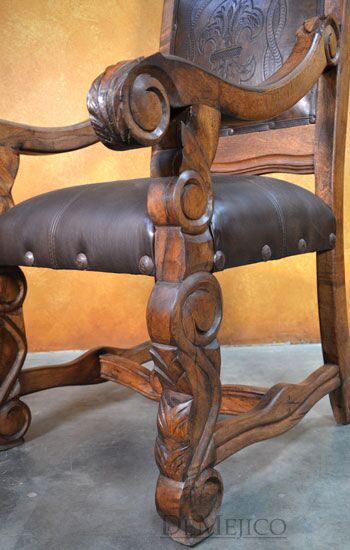spanish carved chair