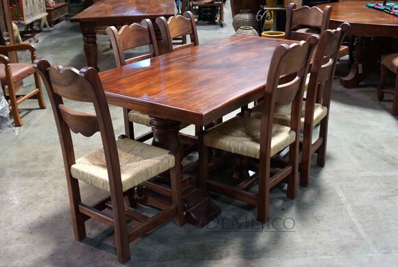 turned leg dining table