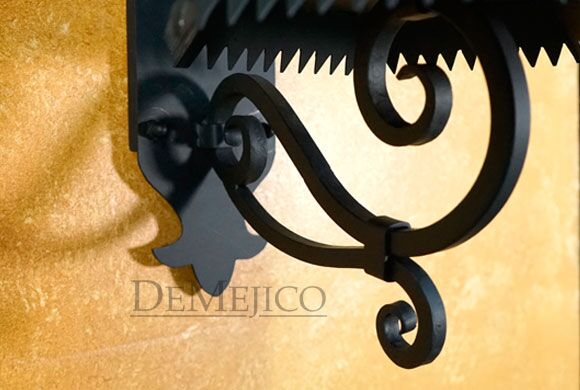 hand forged spanish wall mount
