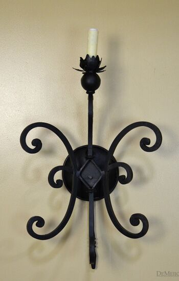 scrolled wall sconce
