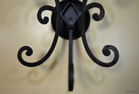 scrolled wall sconce