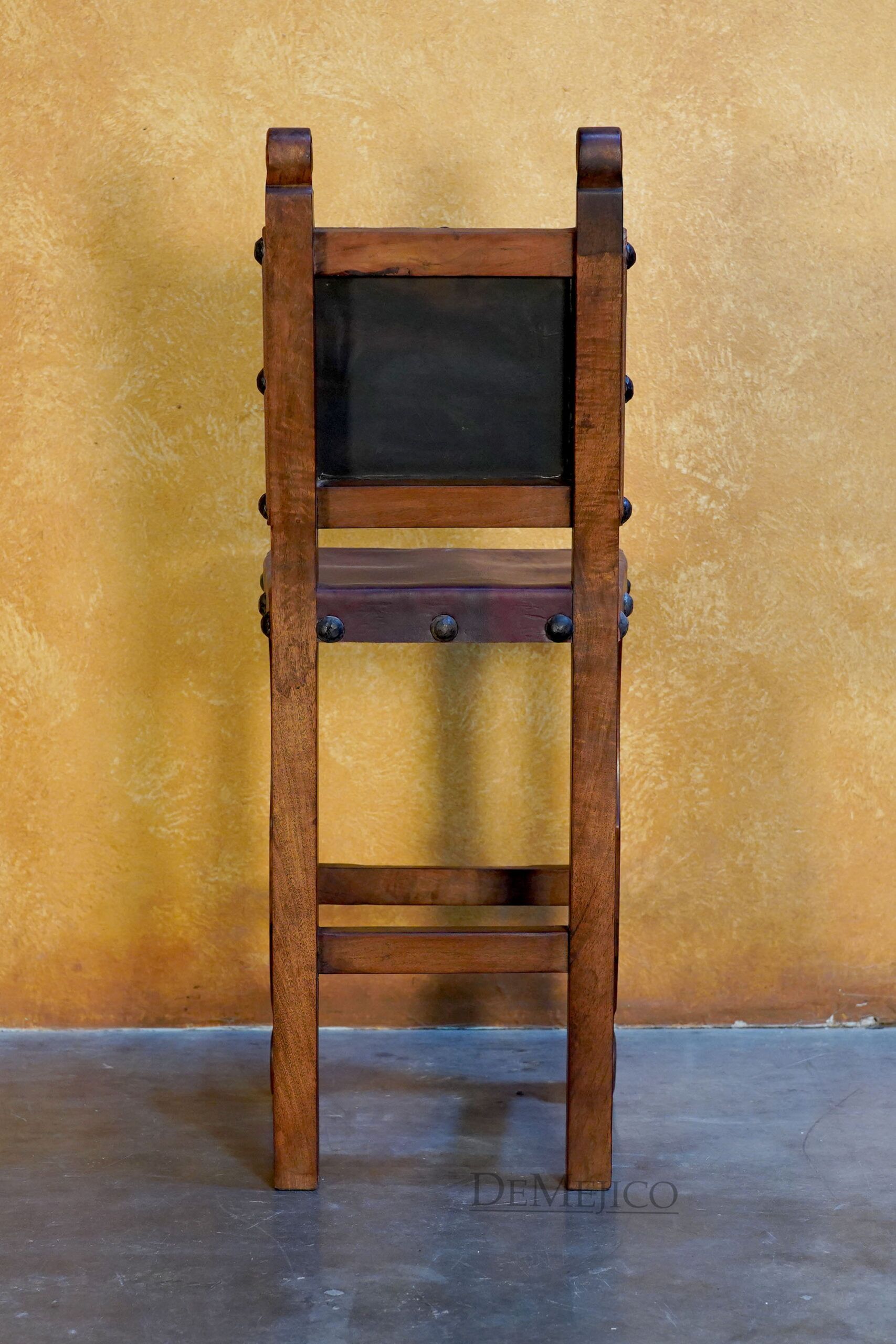 Espanola Spanish Bar Stool, Colonial Bar Stool - Demejico