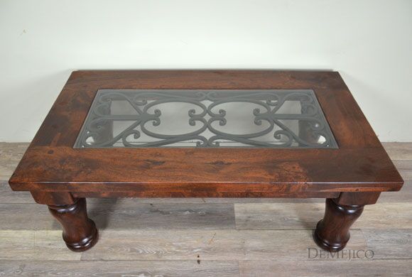 Wrought Iron Top Coffee Table
