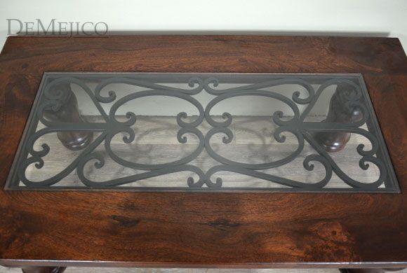 Wrought Iron Top Coffee Table
