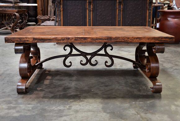 wrought iron coffee table