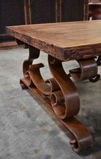 wrought iron coffee table