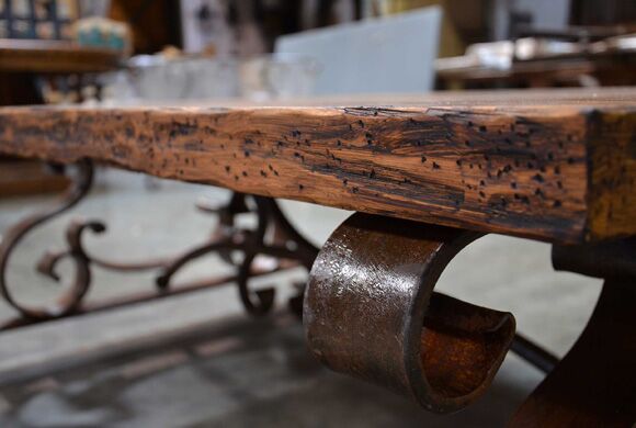wrought iron coffee table