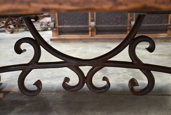 wrought iron coffee table