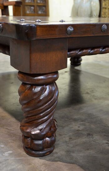 spanish carved coffee table