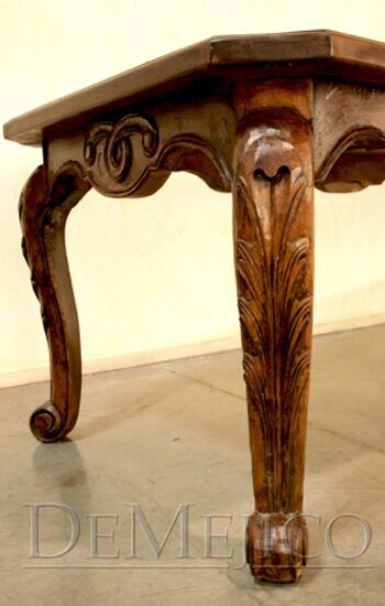 spanish carved dining table