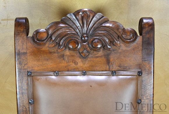 spanish carved dining chair