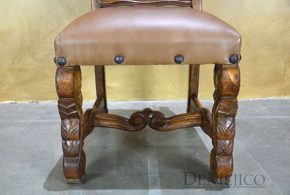 spanish carved dining chair