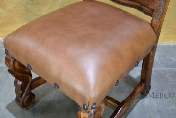 spanish carved dining chair