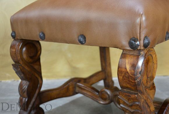 spanish carved dining chair