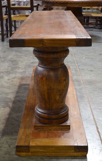 turned leg console