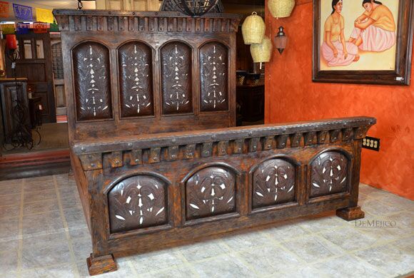tooled leather bed