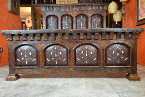 tooled leather bed