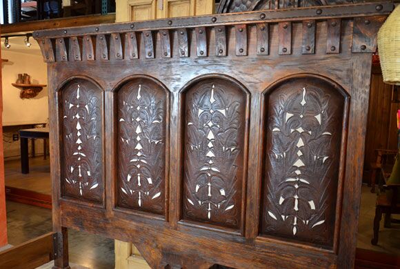 tooled leather bed