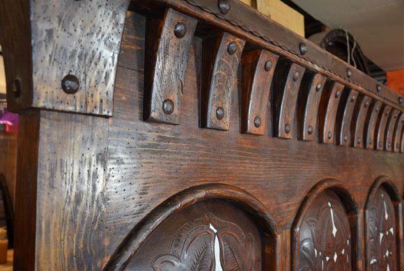 tooled leather bed
